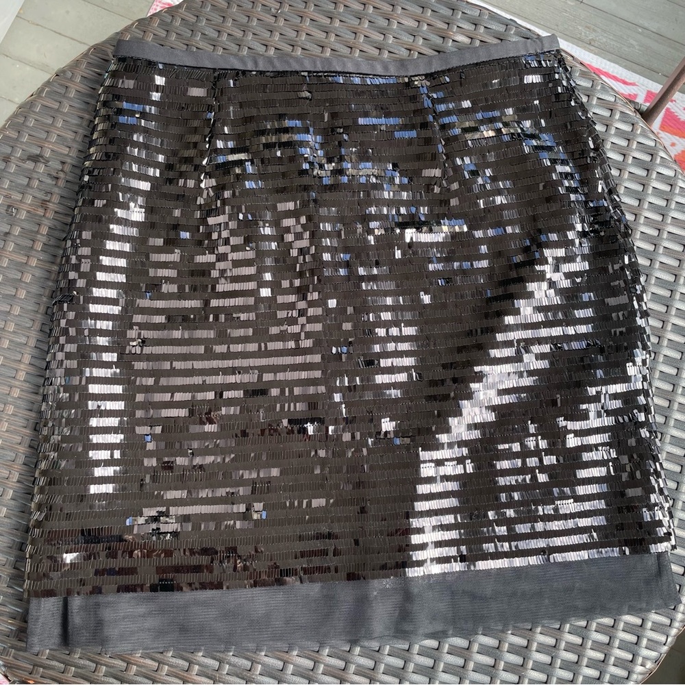Worthington Black Sequin Skirt Size S